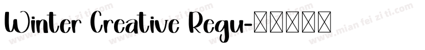 Winter Creative Regu字体转换